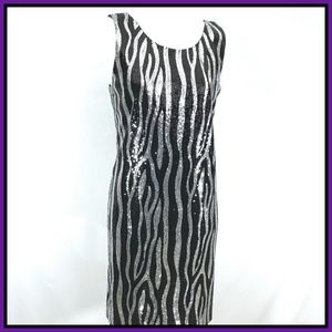 NWT Walter Sequin Cocktail Dress